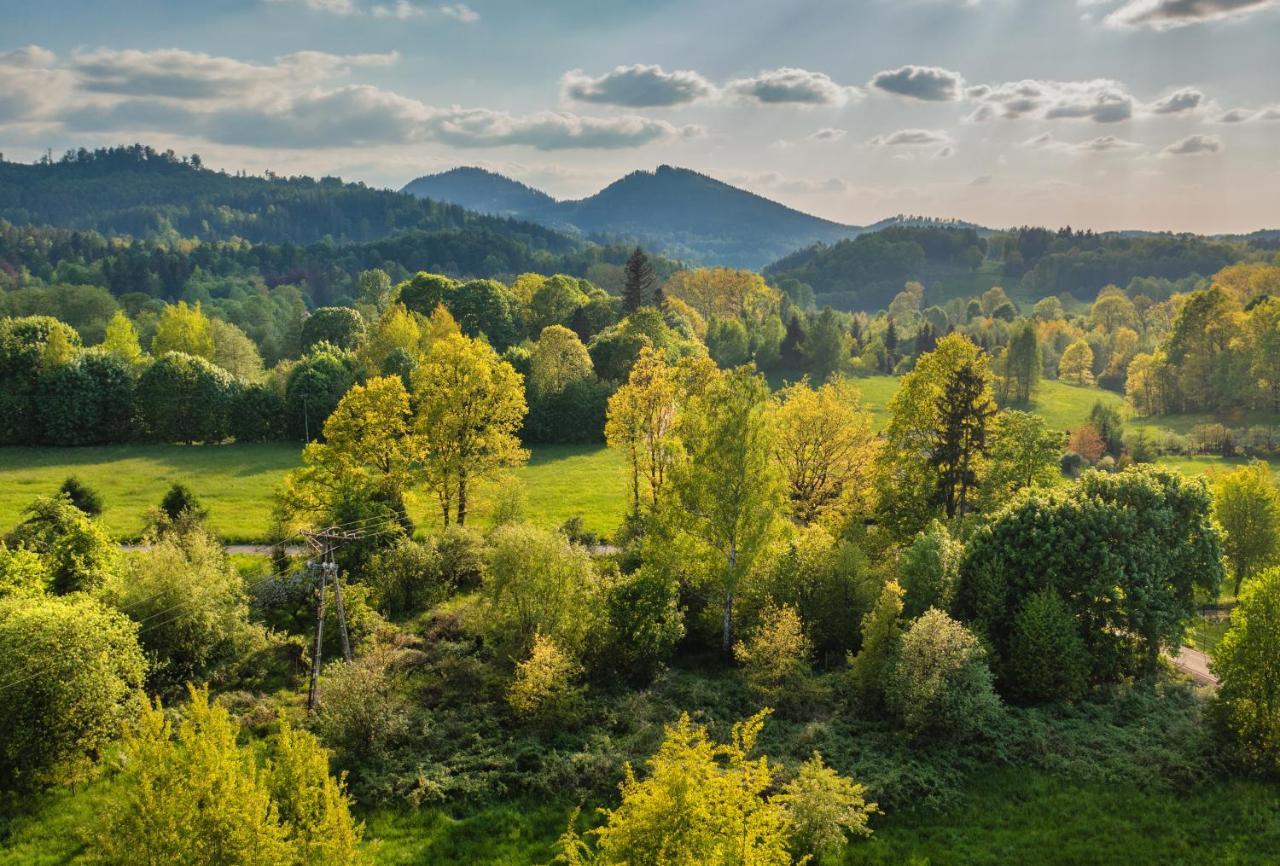 Smyrkowy Dom Z Kominkiem Z Goraca Balia Kolo Karpacza Janowice Wielkie Exterior photo